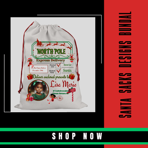 Santa Sacks Design Bundal